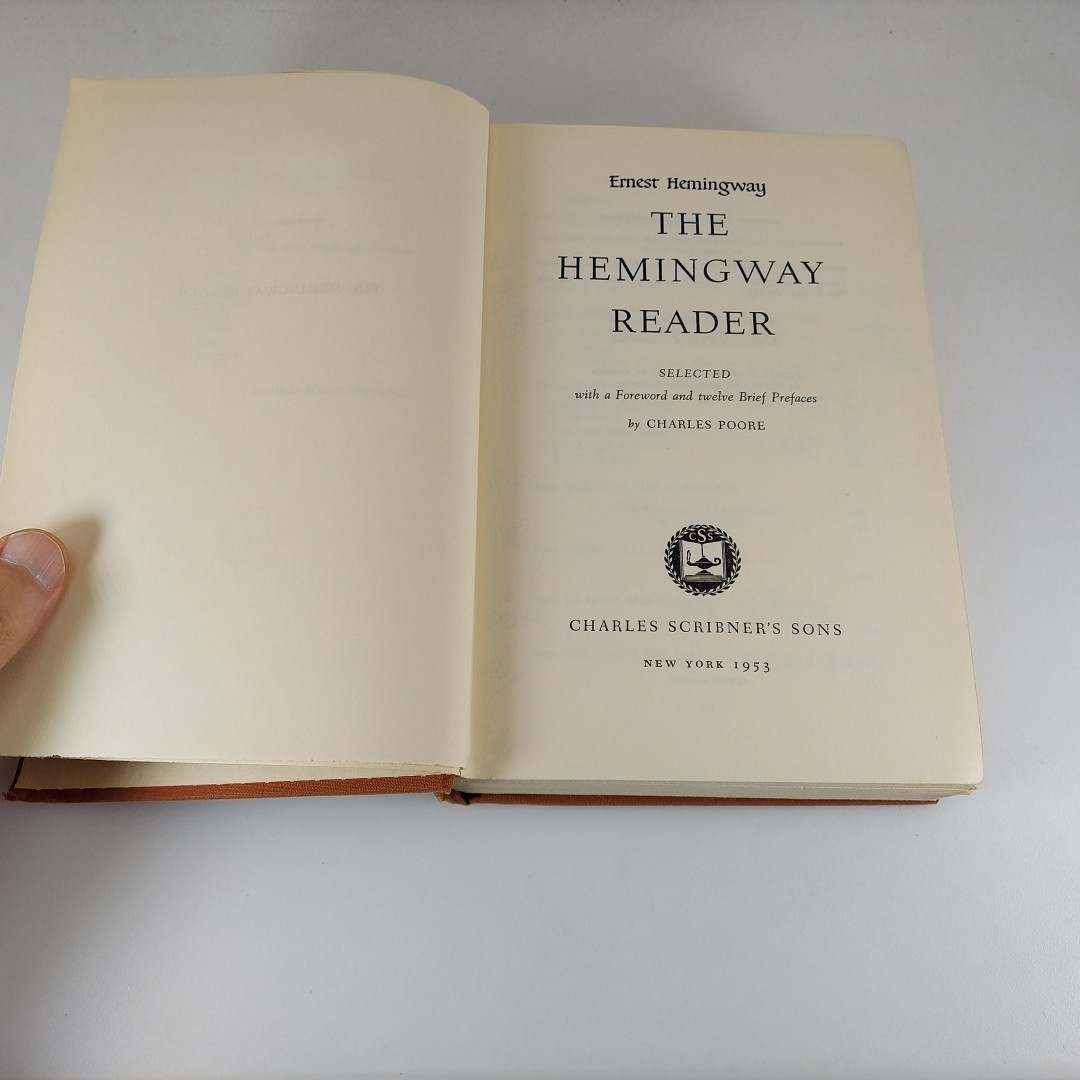 The Hemingway Reader by Charles Poore, 1953 Charles Scribner&rsquo;s Sons HC Lot 2