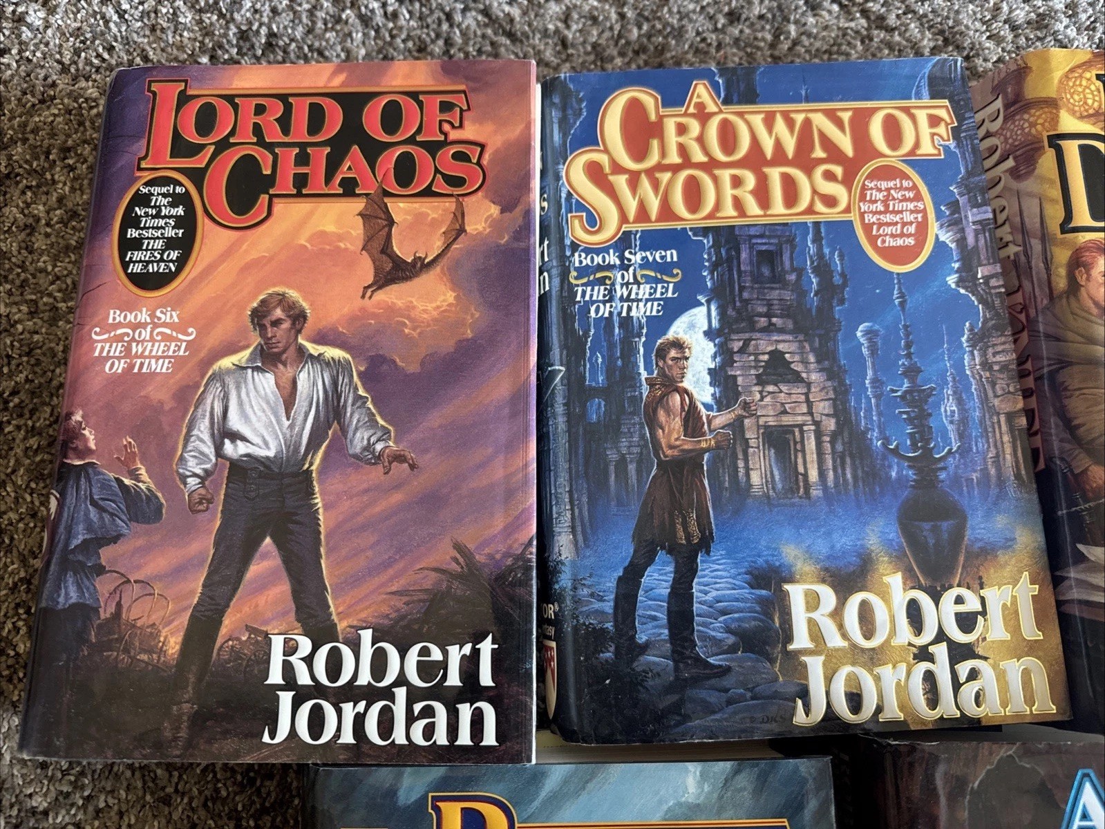 Robert Jordan Wheel of Time Books 6, 7, 8, 11 & 14 Final Print (Lot-5) Hard Back