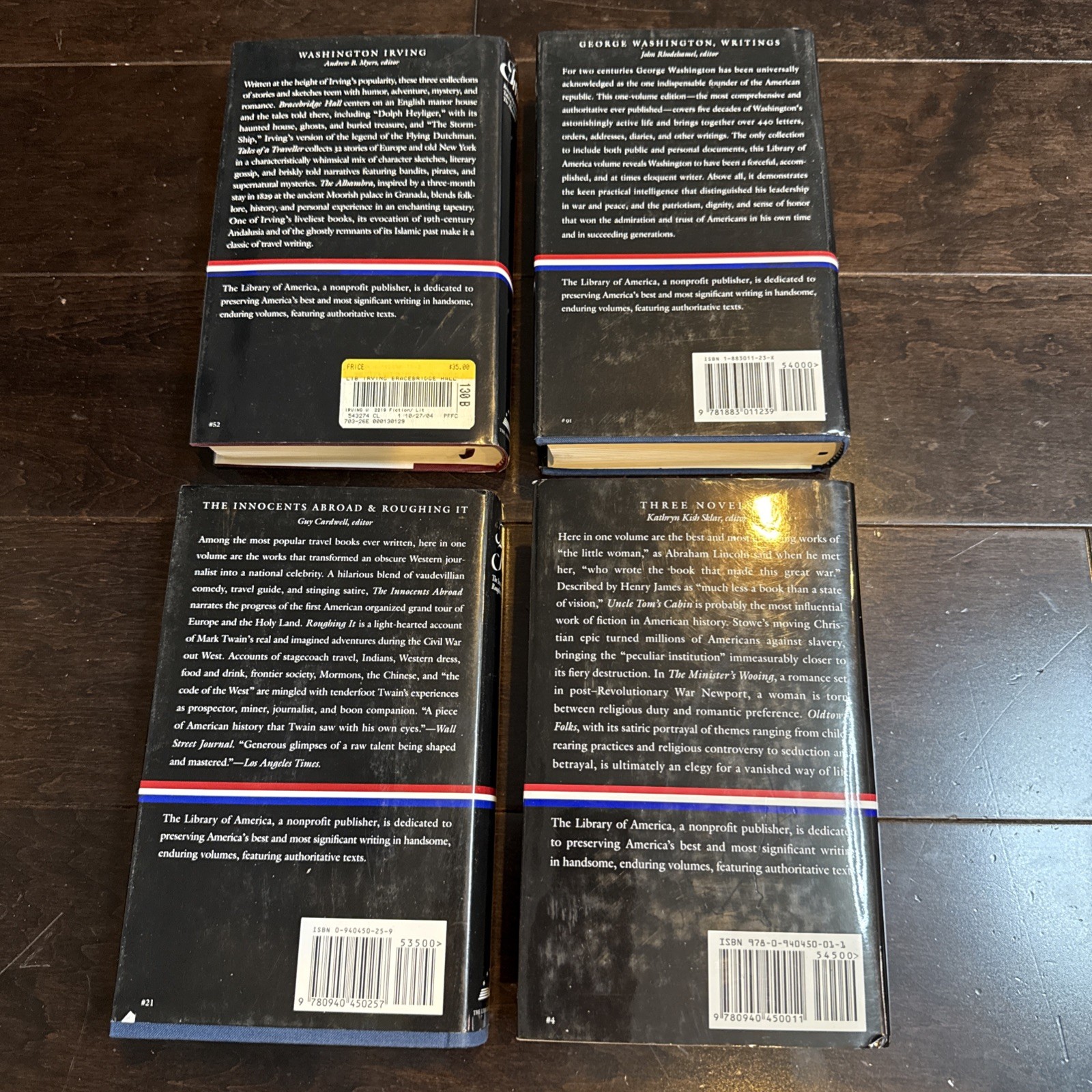 The Library of America Books Lot of 12 Cooper Irving Stowe Dana Stowe Lincoln