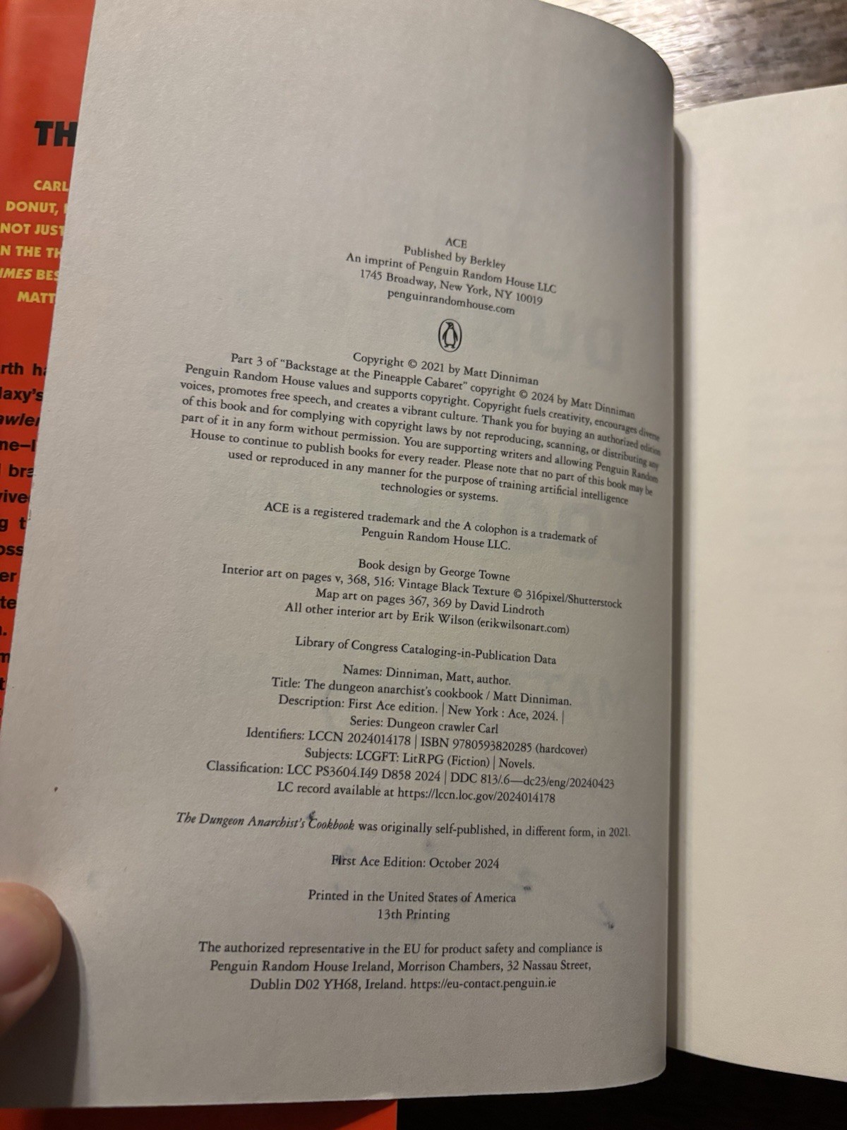 SIGNED The Dungeon Anarchist&rsquo;s Cookbook Matt Dinniman 2025 HCDJ Crawler Carl