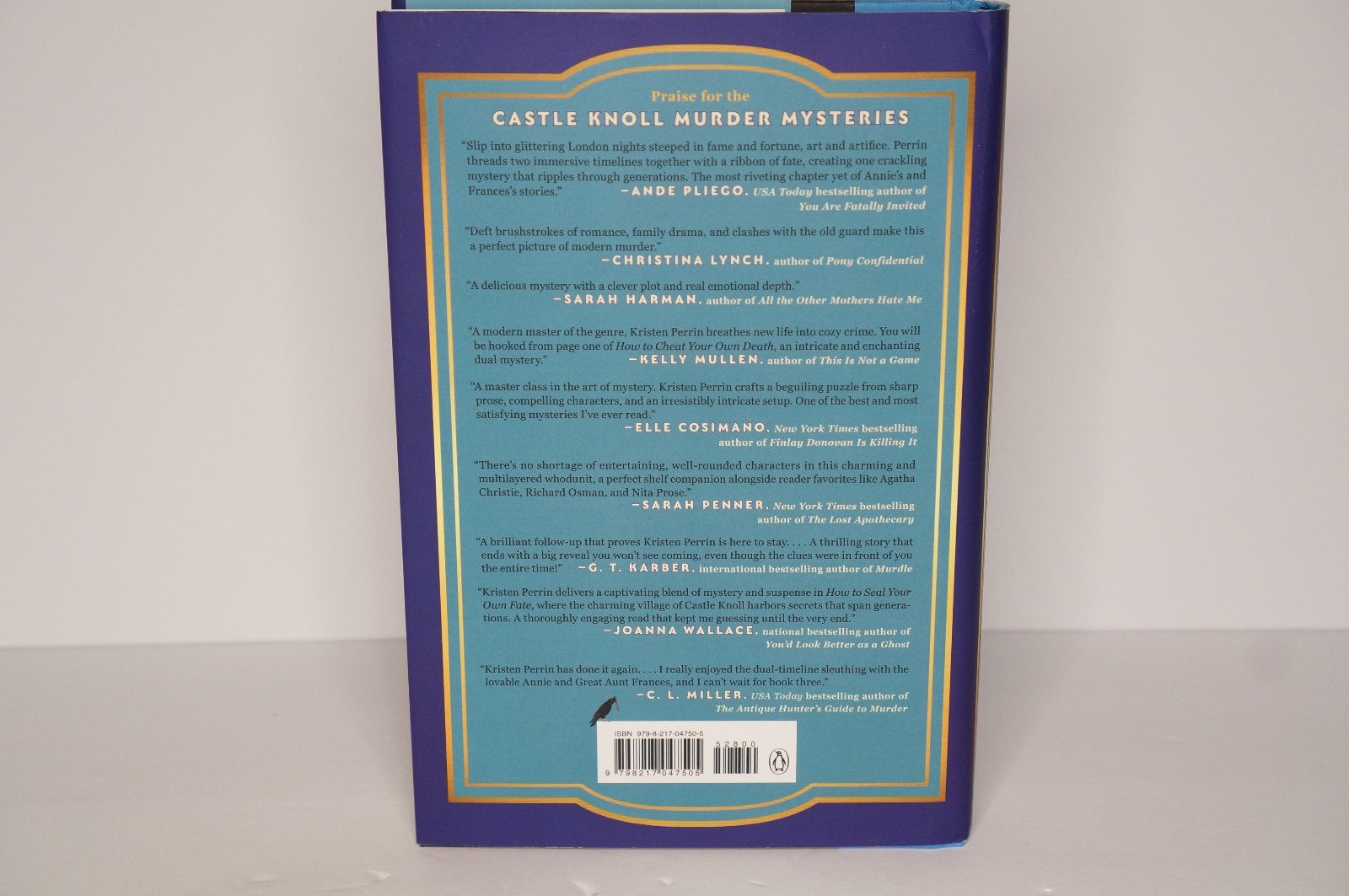 How to Cheat Your Own Death by Kristen Perrin Hardcover Book Mystery Cozy HC