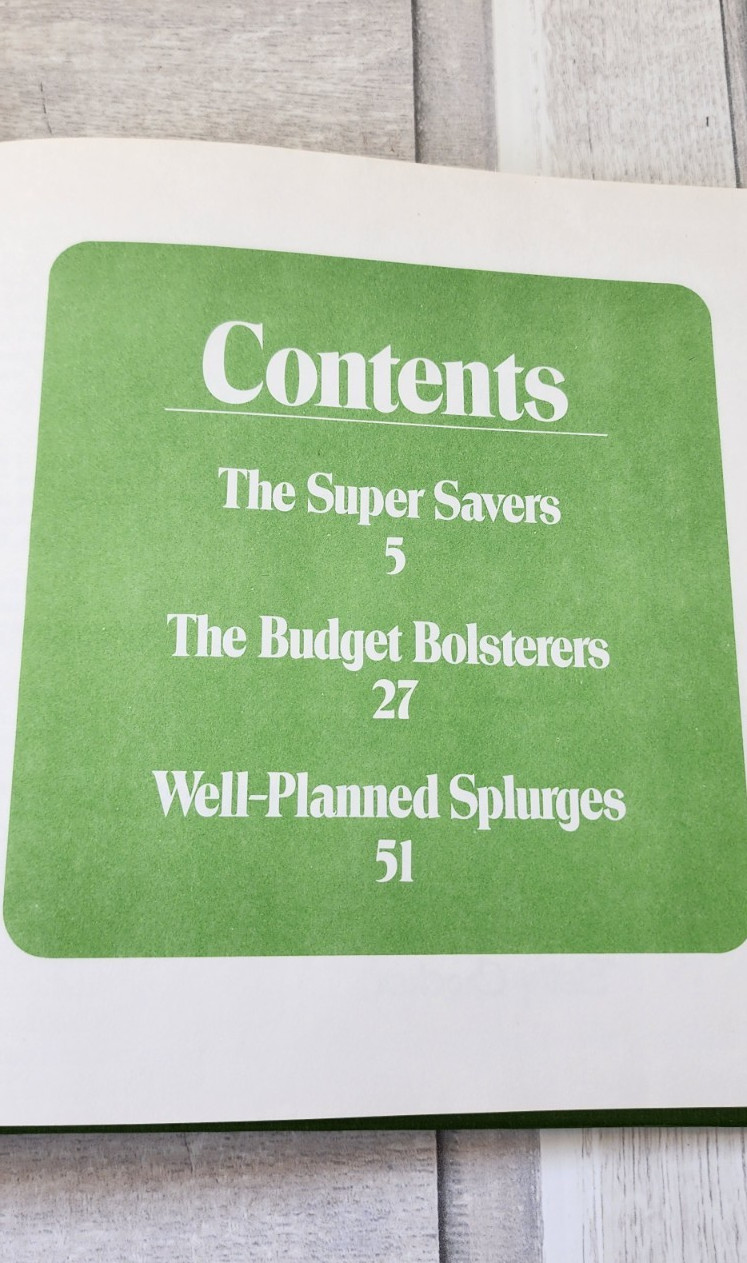 1973 Betty Crocker&rsquo;s Money-Saving Dinners hardcover cookbook 76 pages budget