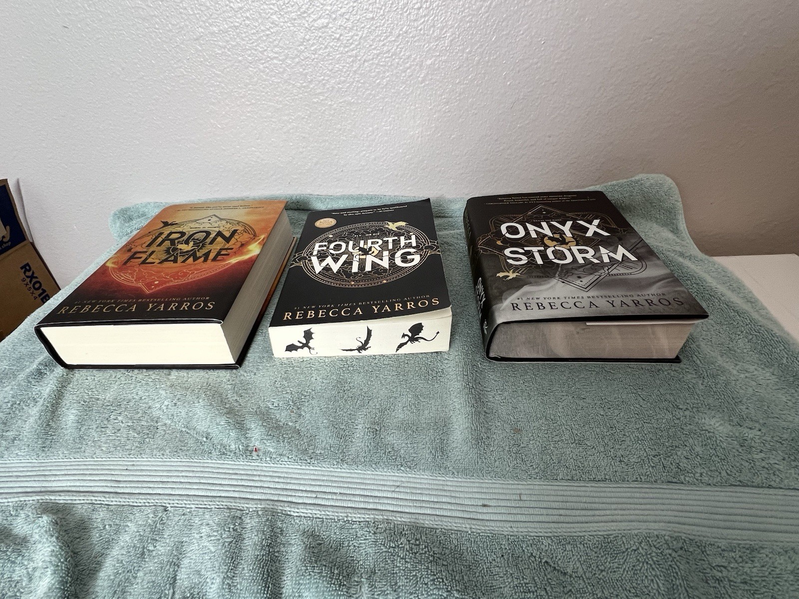 Empyrean Trilogy by Rebecca Yarros (2 Hardcover 1 Paper )2 Sprayed Edges Deluxe