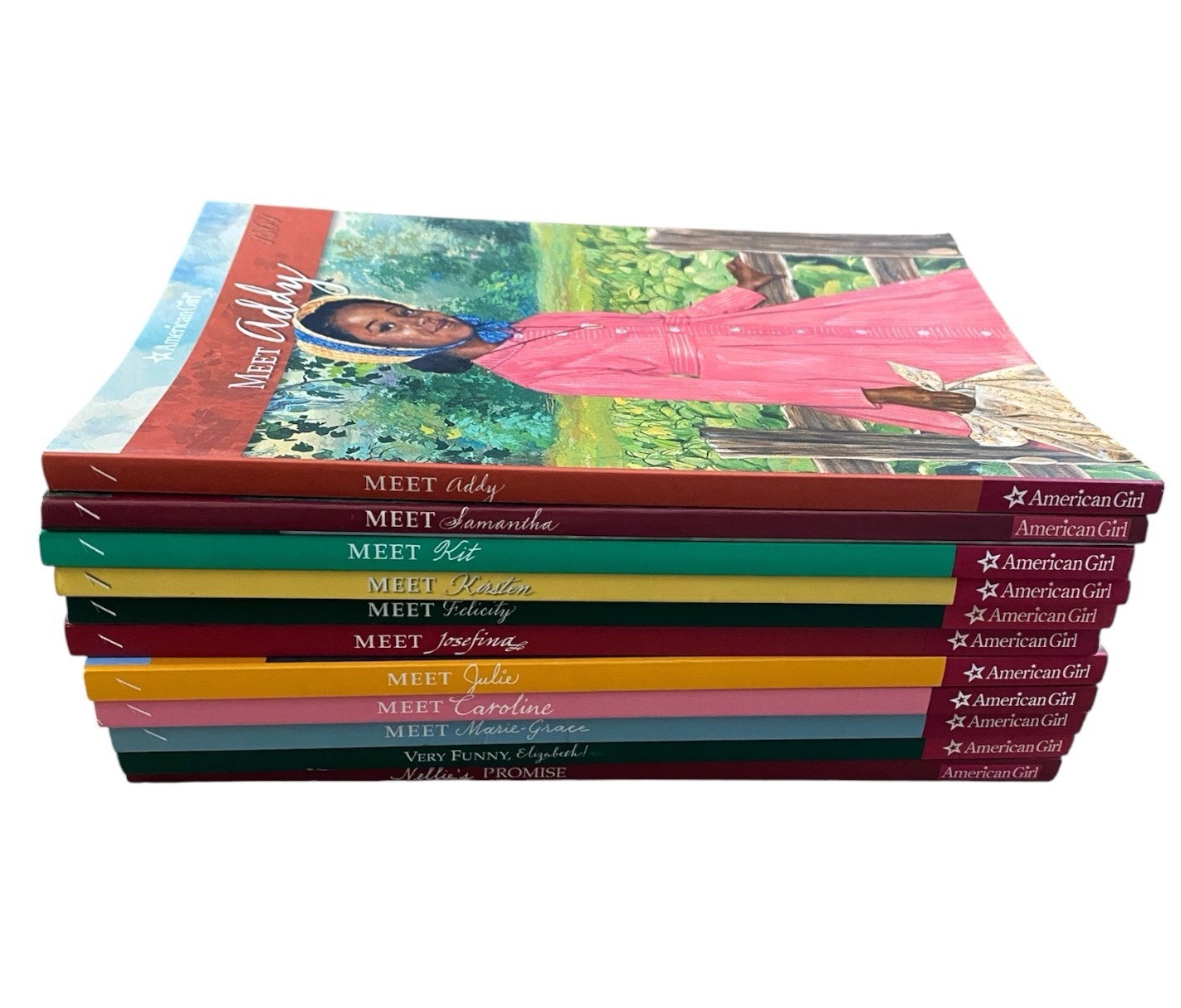 Lot Of 11 American Girl Books Pleasant Company Meet The Various Girls 8.5 x 6