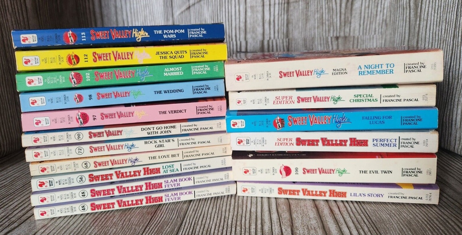 1990&rsquo;s Sweet Valley High Books BUILD YOUR COLLECTION Francine Pascal Paperback