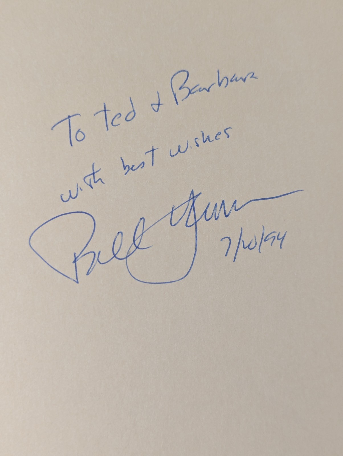 SIGNED Bill Yeomans The Lore of Upper Saddle River 1994 Centennial Hardcover