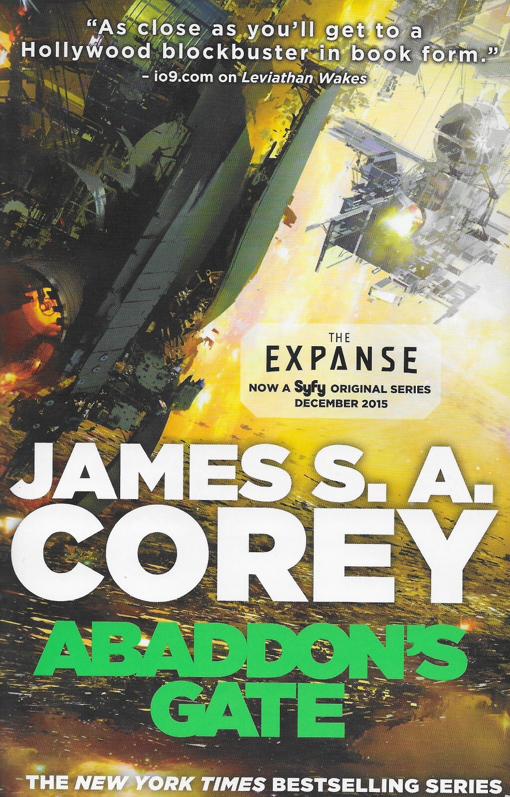 ABADDON&rsquo;S GATE by James Corey large paperback book (book 3 in EXPANSE series)