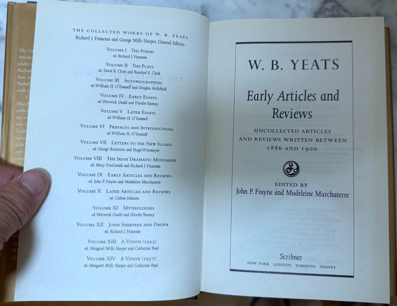 THE COLLECTED WORKS OF W. B. YEATS – VOLUME IX – 2004 – HARDCOVER