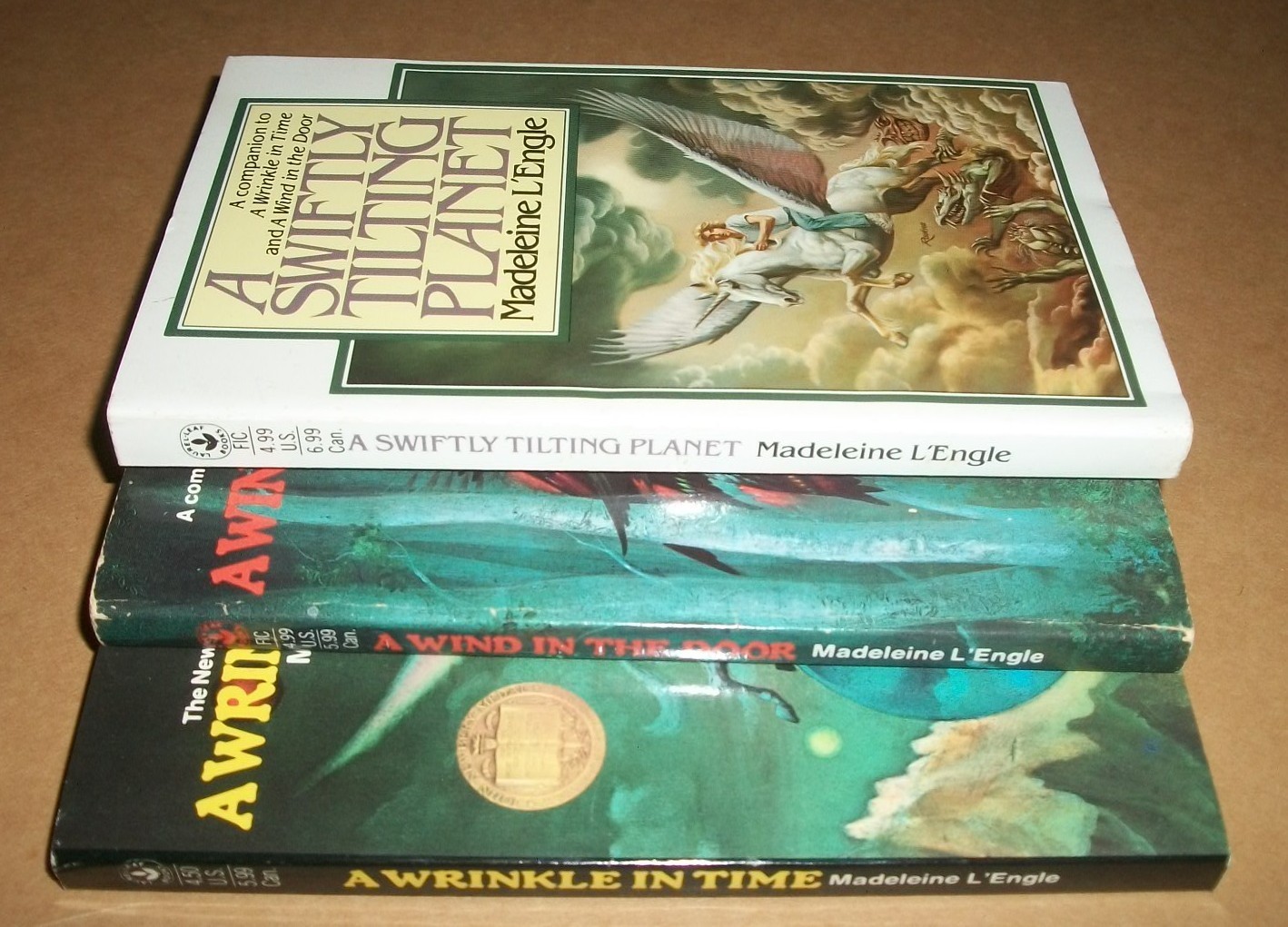 Madeleine L&rsquo;Engle Trilogy 1-3 Murry Kairos vintage 70s Laurel-Leaf lot of 3 PBVG