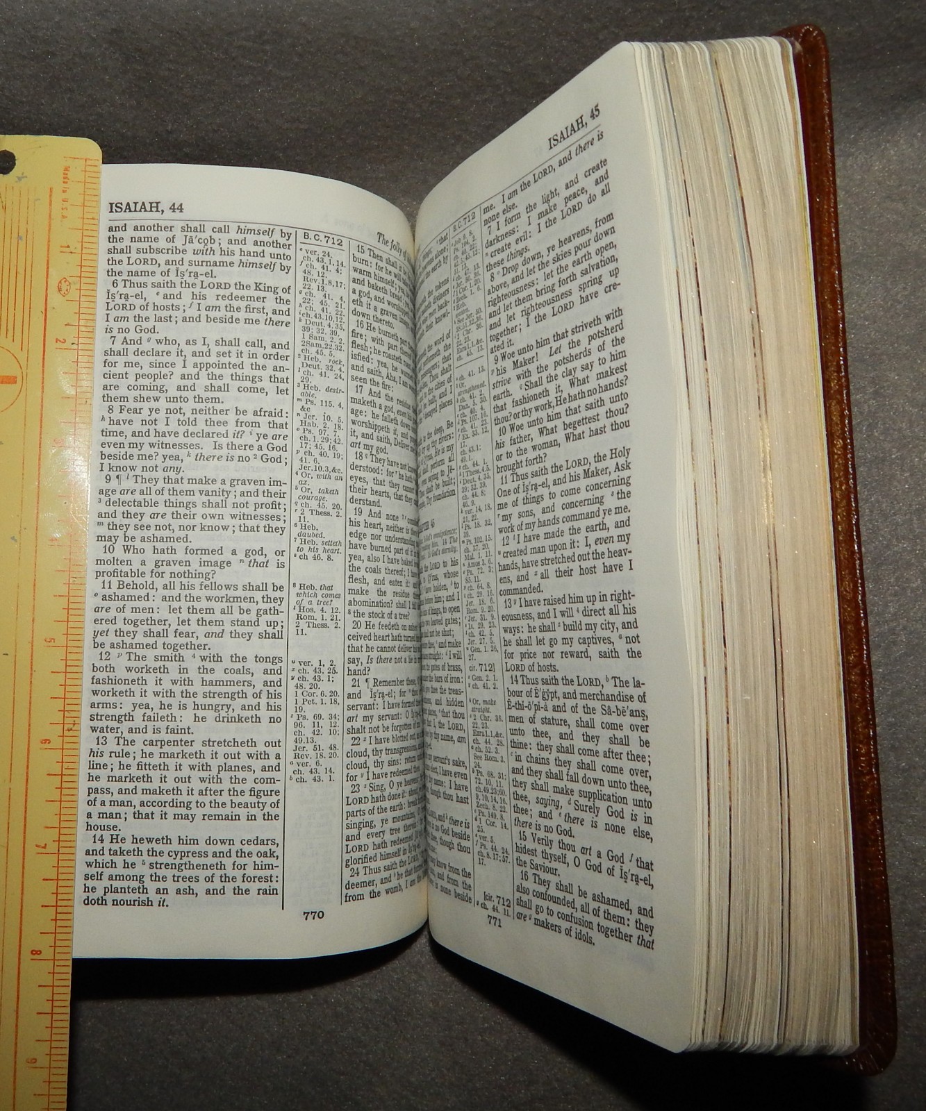 KJV Teacher&rsquo;s Reference Bible by National N3202RL Brown Imitation leather – new