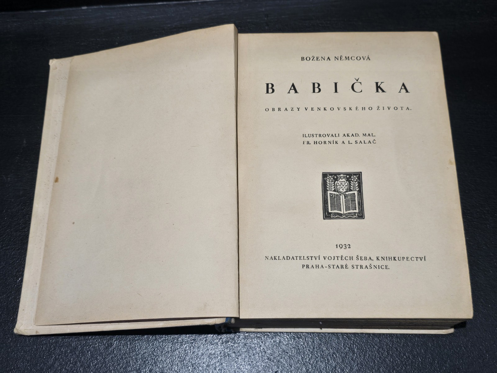 Babicka By Bozena Nemcova Published In 1932 Vintage Czech Book