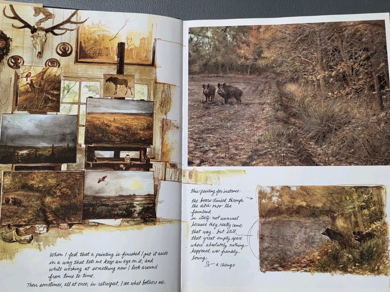 Vintage Noah&rsquo;s Ark Rien Poortvliet HC Beige Illustrated 1986 Abrams Netherlands