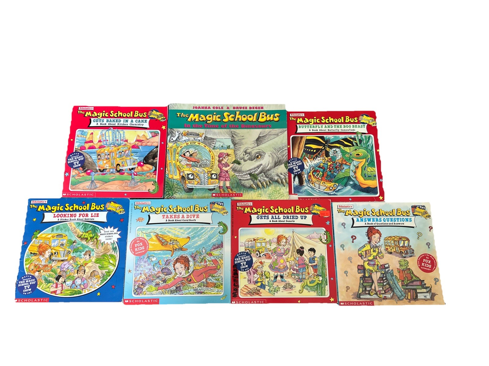 THE MAGIC SCHOOL BUS LOT OF 7 PAPERBACK BOOKS – JOANNA COLE Bruce Degen Science