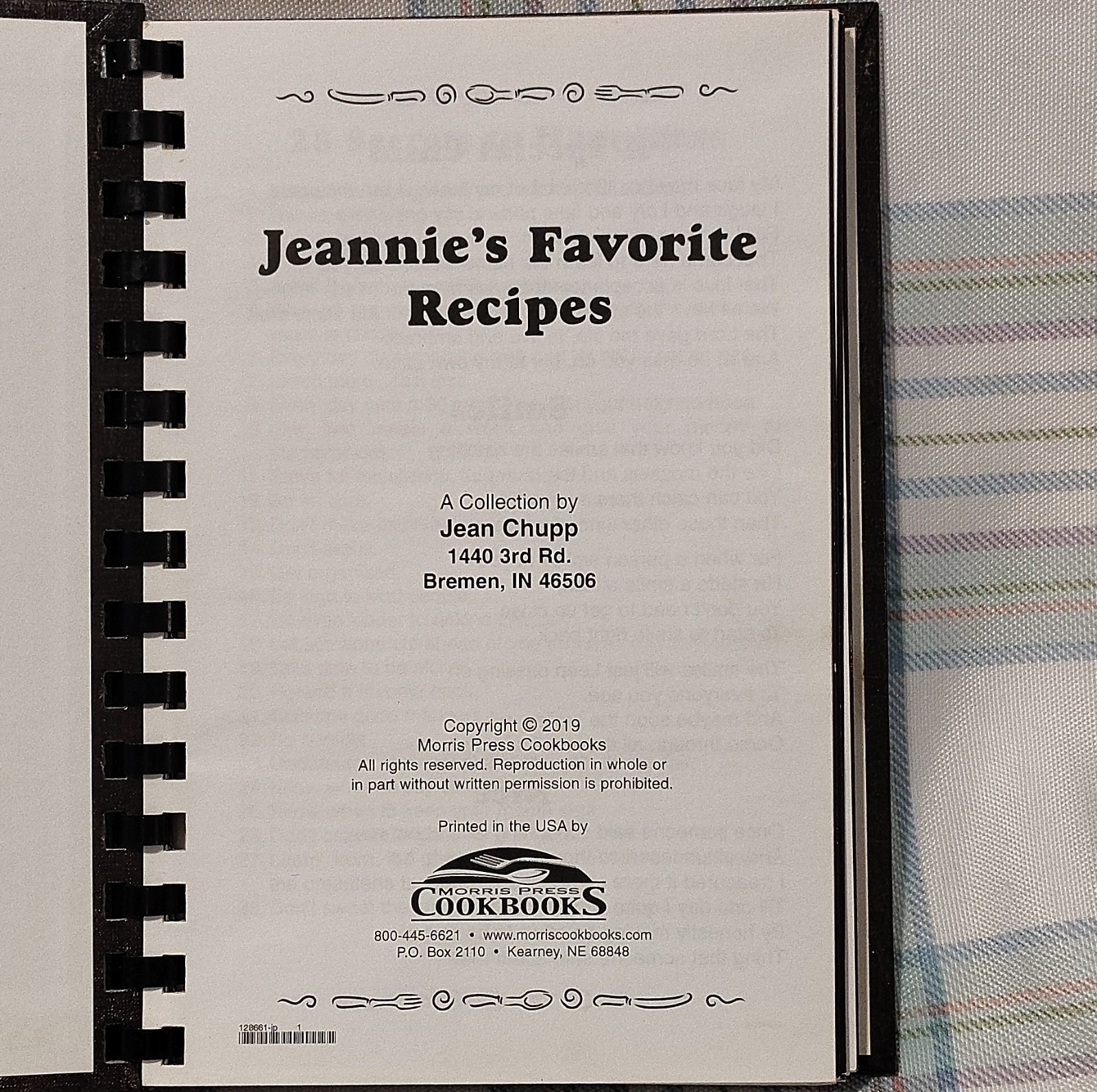 New AMISH Cookbook, Jeannie&rsquo;s Favorite Recipes by Jean Chupp, Spiral bound, 2019