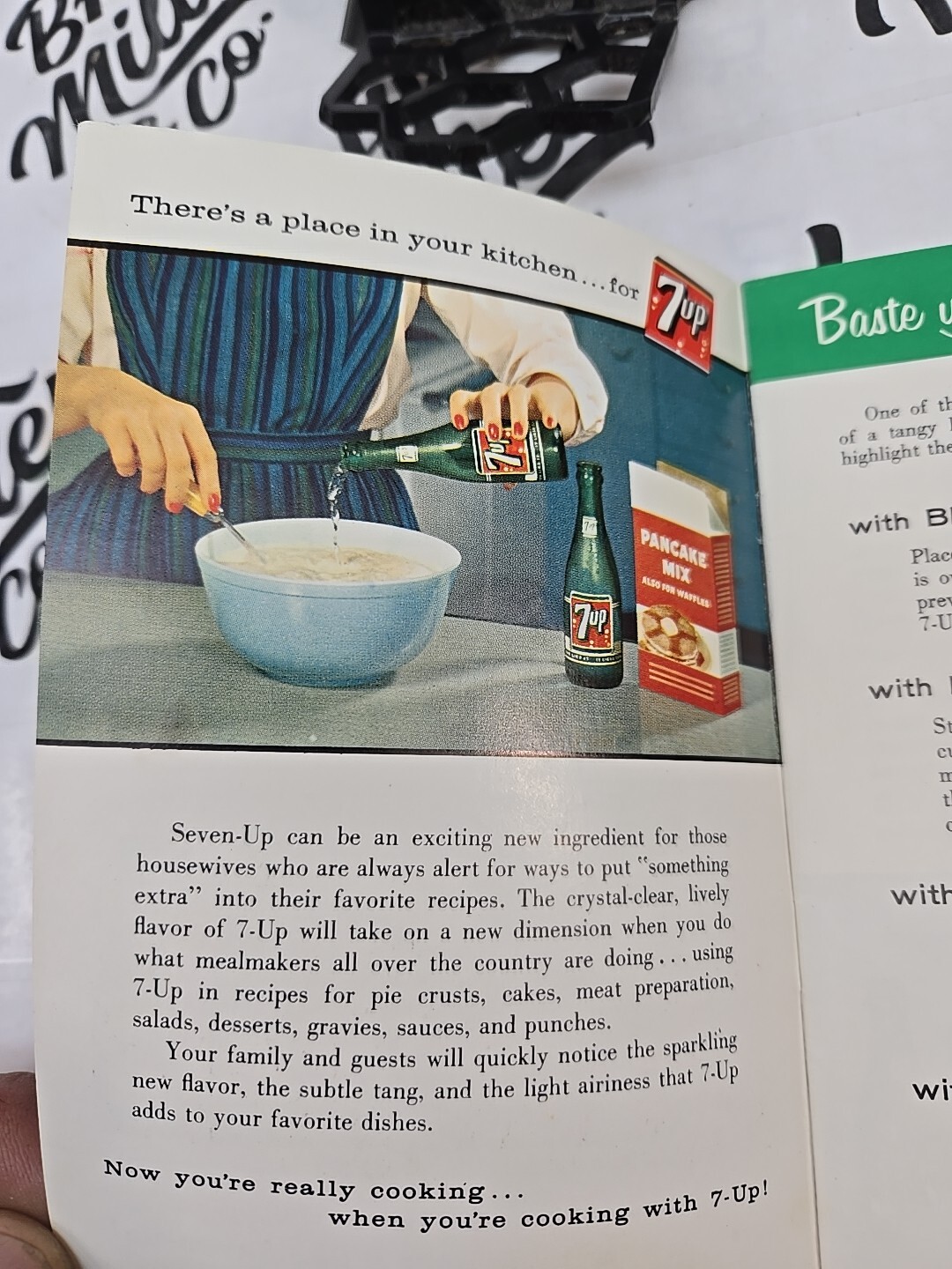 ​You&rsquo;re Really Cooking with Seven-Up! 1957 Recipe Booklet 16 Pages Vintage Soda