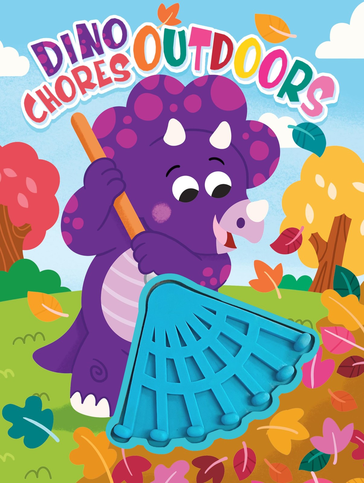 Little Hippo Books Dino Chores Outdoors Dinosaur Children&rsquo;s Books Ages 1-3 |…