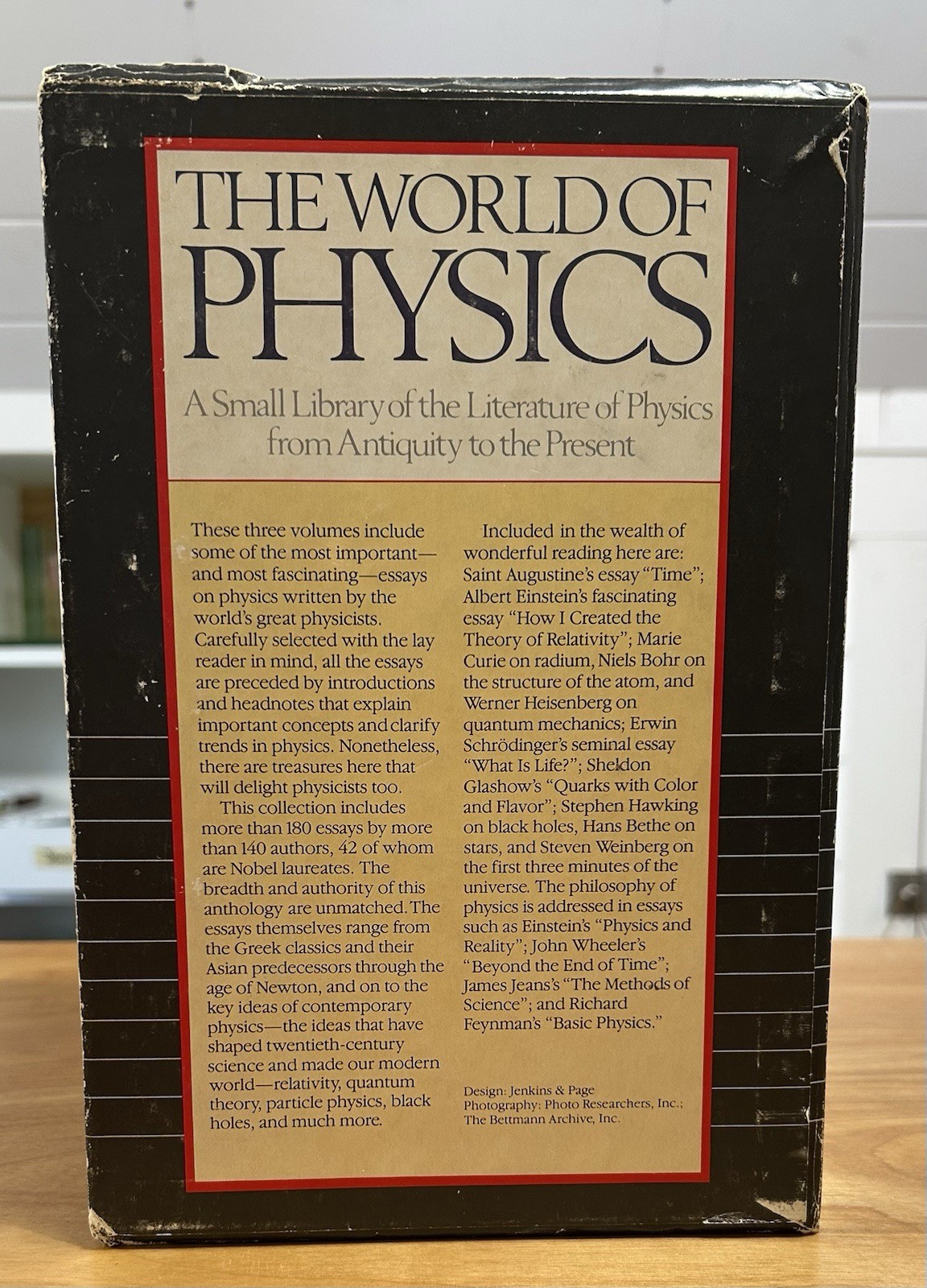 The World of Physics 3 Volume Set , Boxed – Jefferson Hane Weaver Hardcover 1987