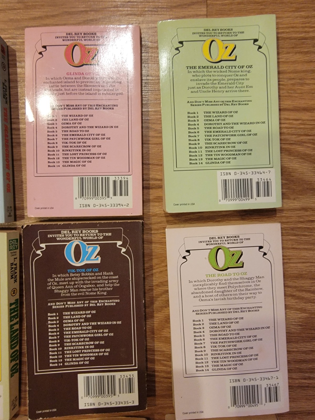 Lot of 13 Del Rey paperback Oz Books 1-11, 13, and 14 – L Frank Baum