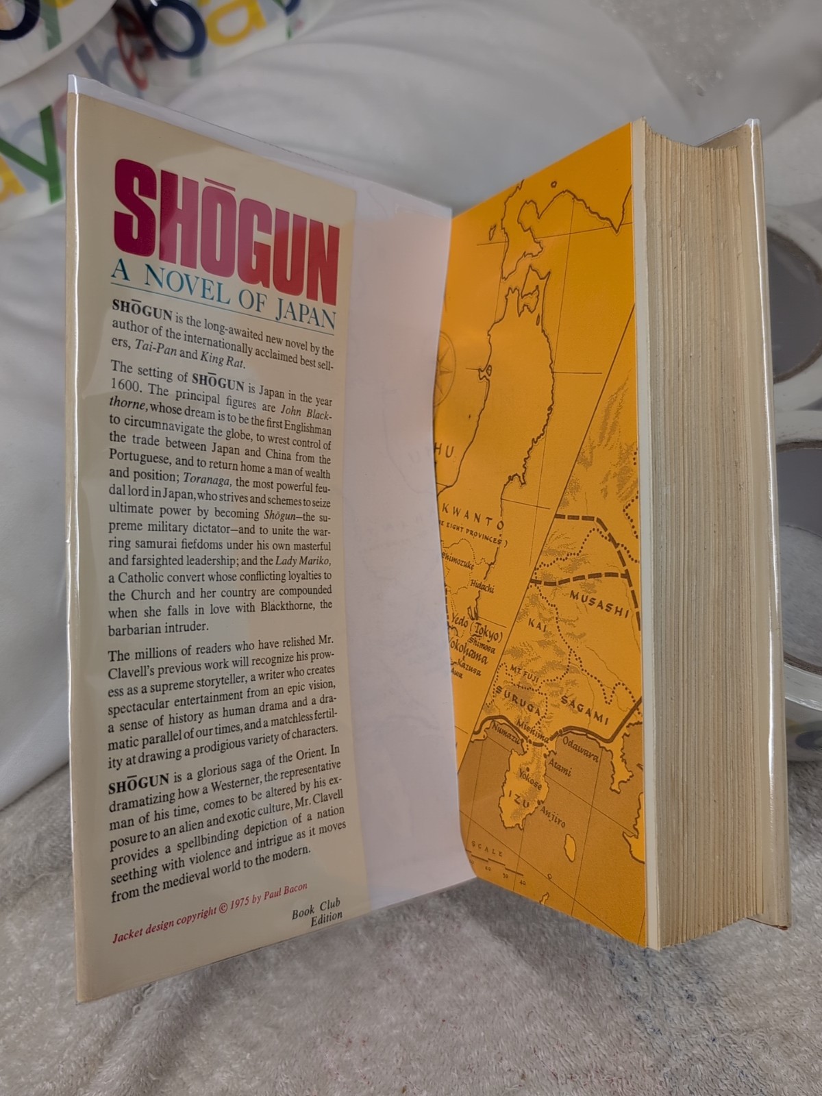 SHOGUN by James Clavell (1975) 2-Tone Boards BCE + Custom Mylar ~ 2 Vols!!!