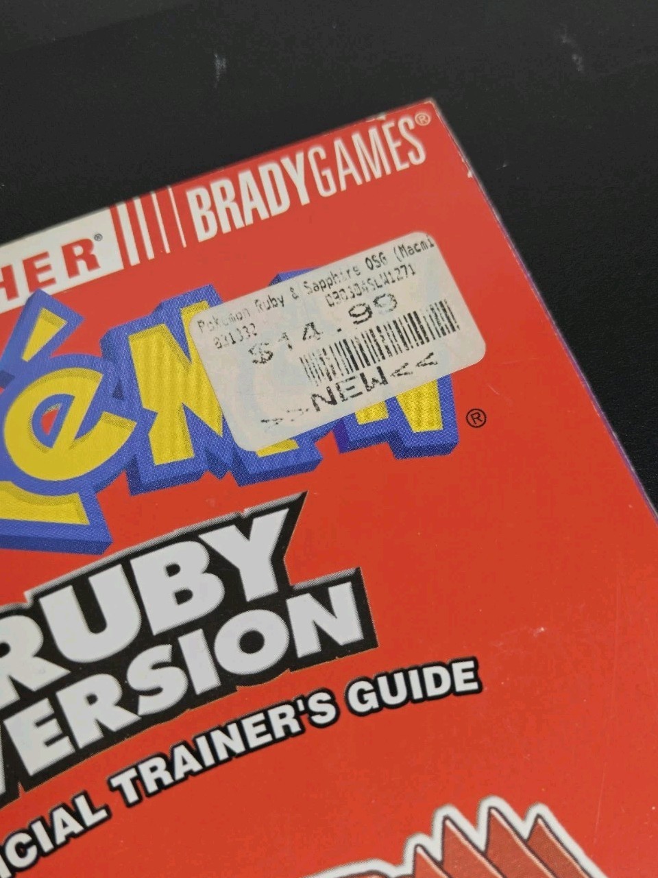 Pokemon Ruby and Sapphire Official Trainer&rsquo;s Strategy Guide Brady Games GBA