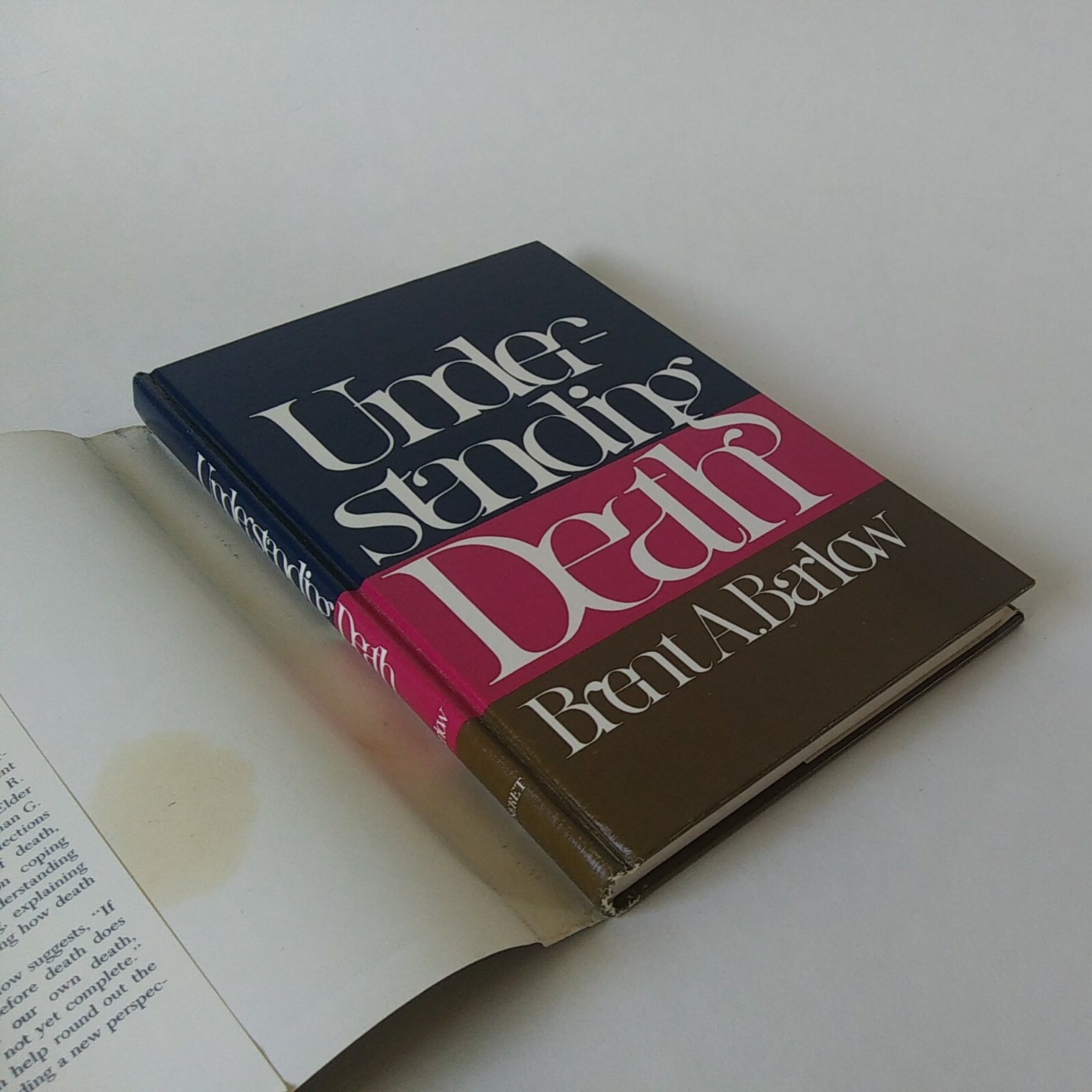 1979 « Understanding Death » By Brent. A. Barlow Hardcover, Dust Jacket, Good Cond