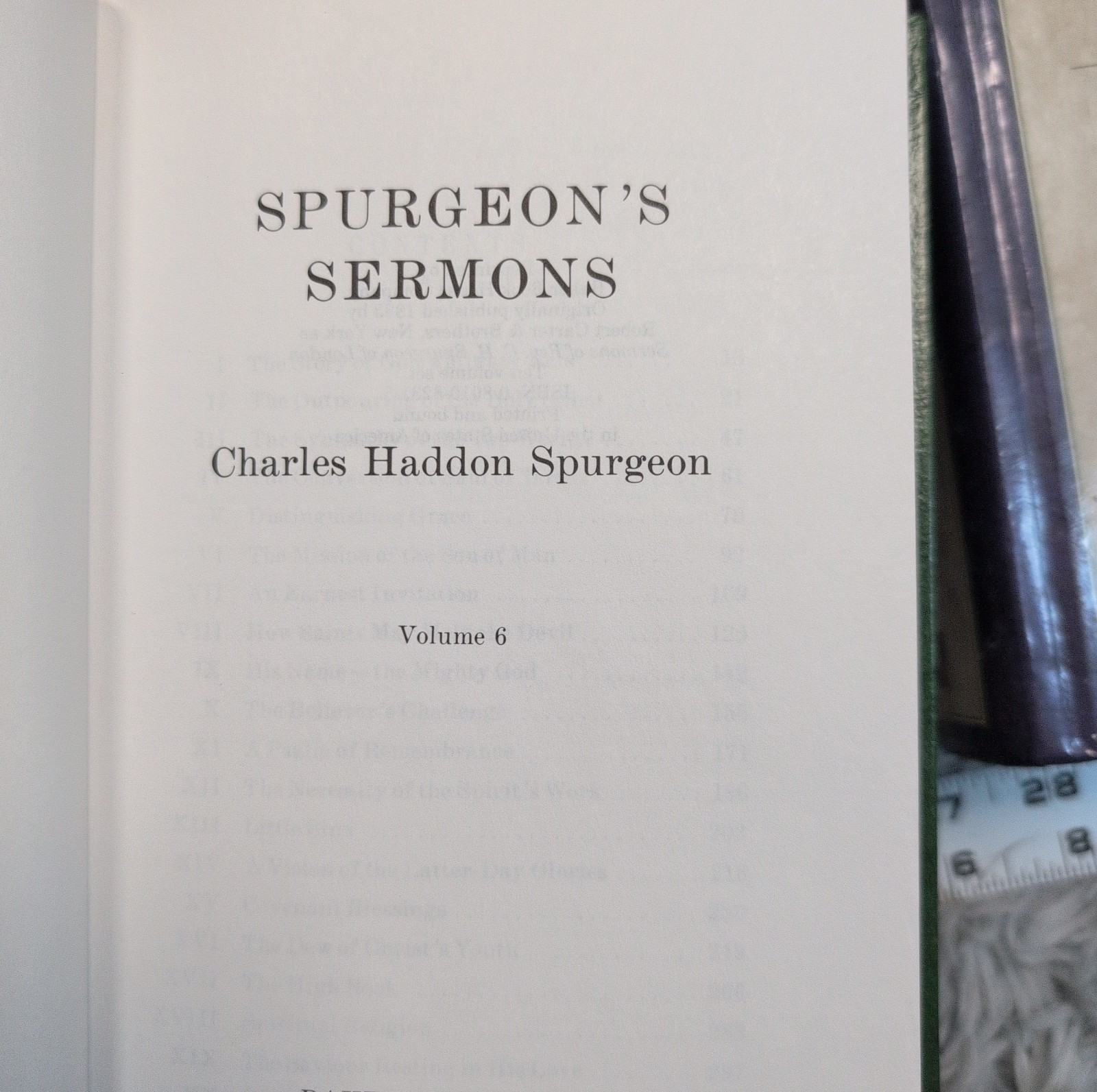 Lot of 5 Books Spurgeon&rsquo;s Sermons Charles Spurgeon Christian Vol. 3, 6, 10, 15