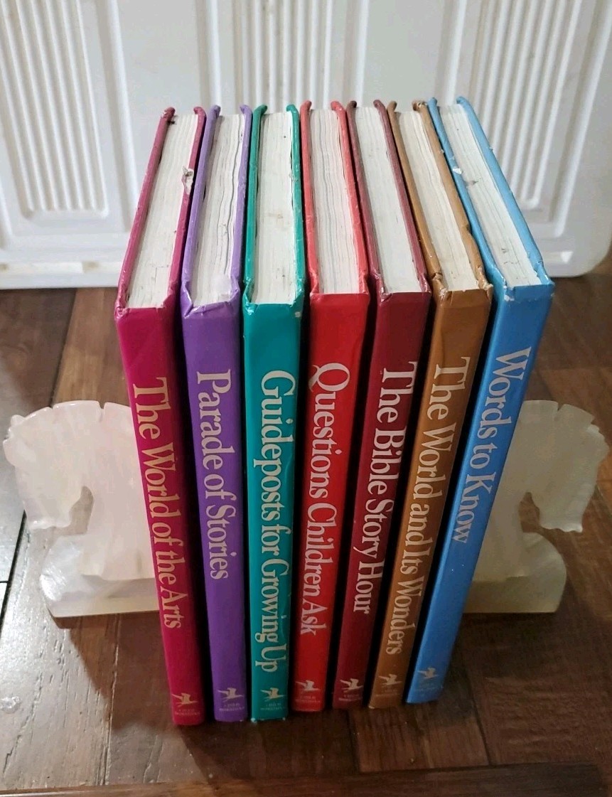 Child Horizons Set of 7 Hard Cover Children Books Home School Learning