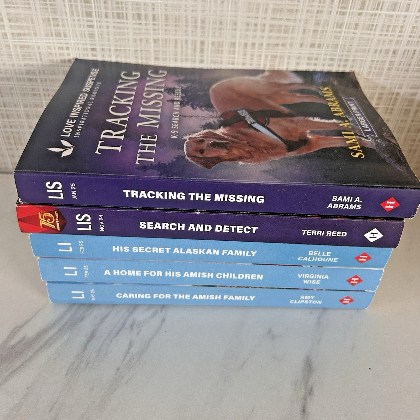 Love Inspired Suspense Inspirational Romance Paperbacks Larger Print Lot of 5