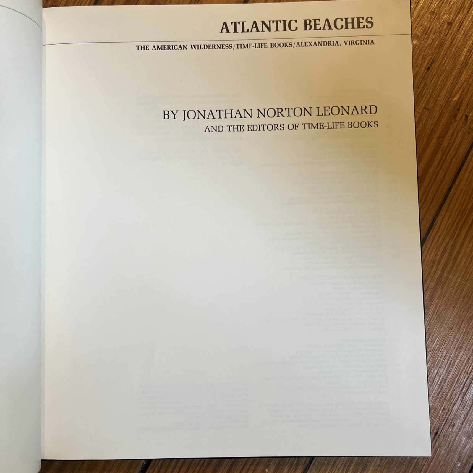 Atlantic Beaches The American Wilderness 1972 Time-Life Hardcover 184 Pages