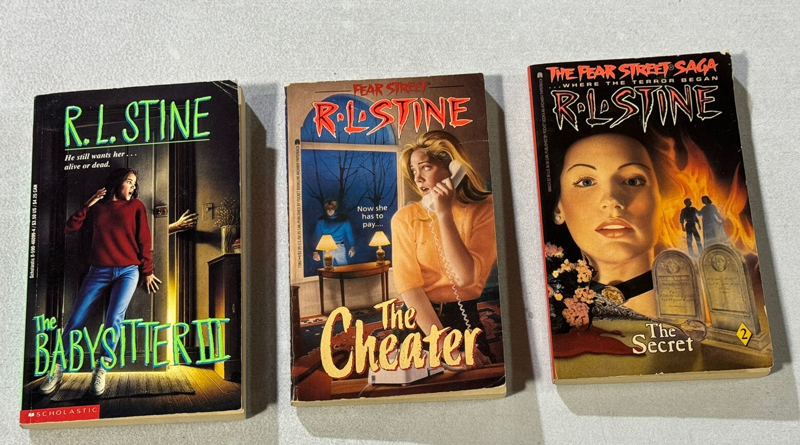 Lot of 14 Vintage RL Stine Books – Fear Street Goosebumps Paperbacks Horror READ