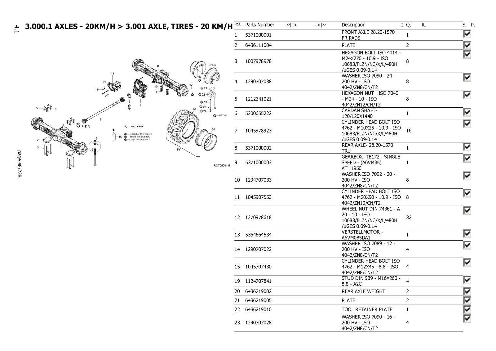YANMAR V100 Wheel Loader Parts Catalog Manual SN YCG0V10000500103 Up – BINDER