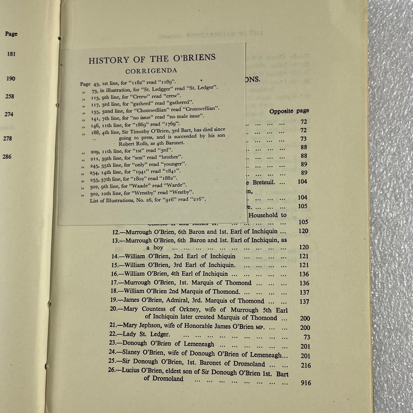 History of the O&rsquo;BRIENS : from Brian Boroimhe A.D. 1000 to 1945 HCDJ illustrated