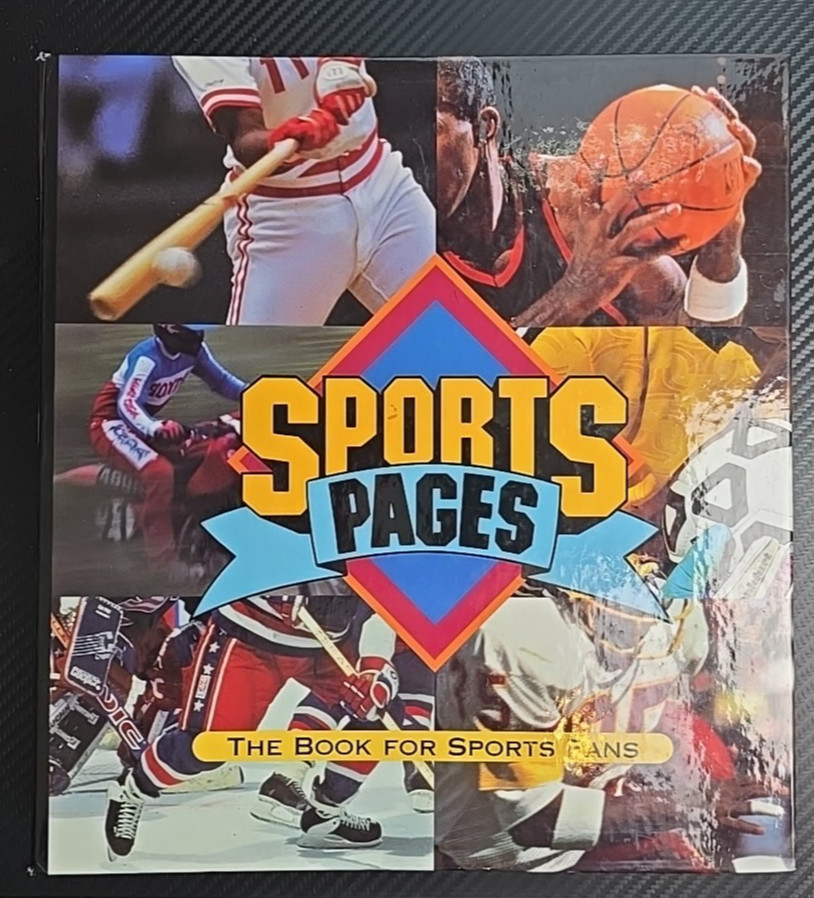 Vintage 1996 « Sports Pages: The Book For Sports Fans » Collector&rsquo;s Hardcover Bind