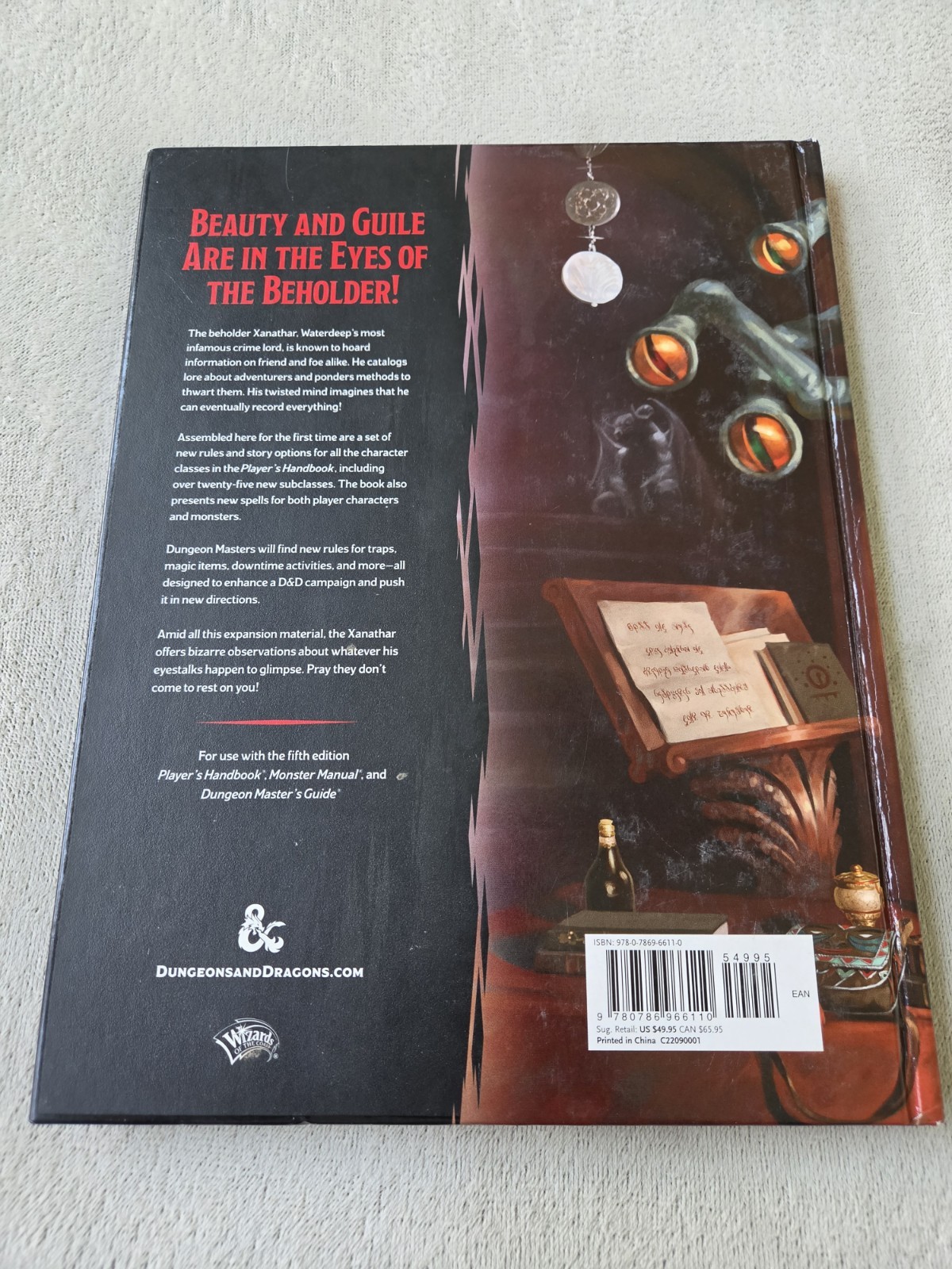 Wizards Of The Coast &rsquo;17 Dungeons & Dragons Xanathar&rsquo;s Guide To Everything Book
