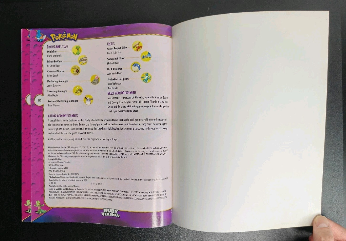 Pokemon Ruby and Sapphire Official Trainer&rsquo;s Strategy Guide Brady Games GBA