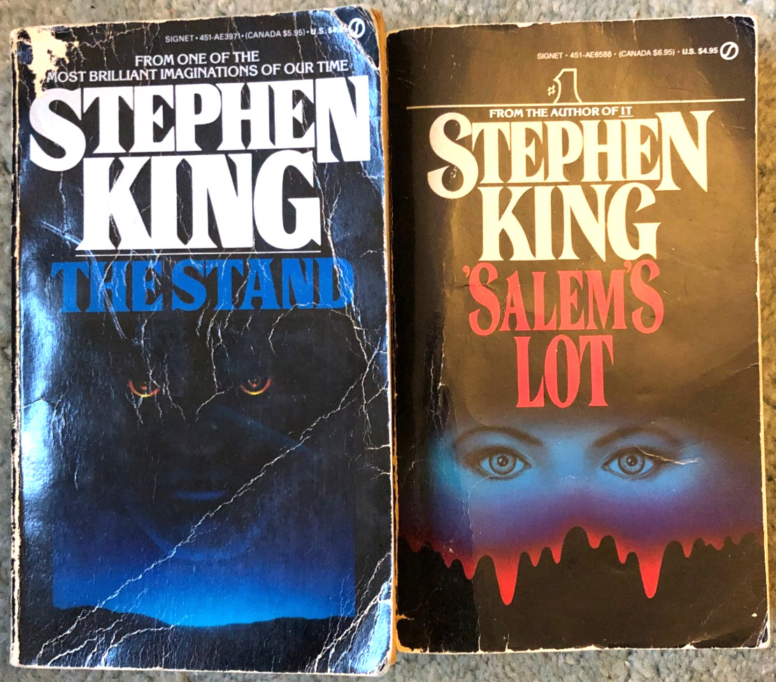 Stephen King books, Salem&rsquo;s Lot & The Stand, Signet paperbacks