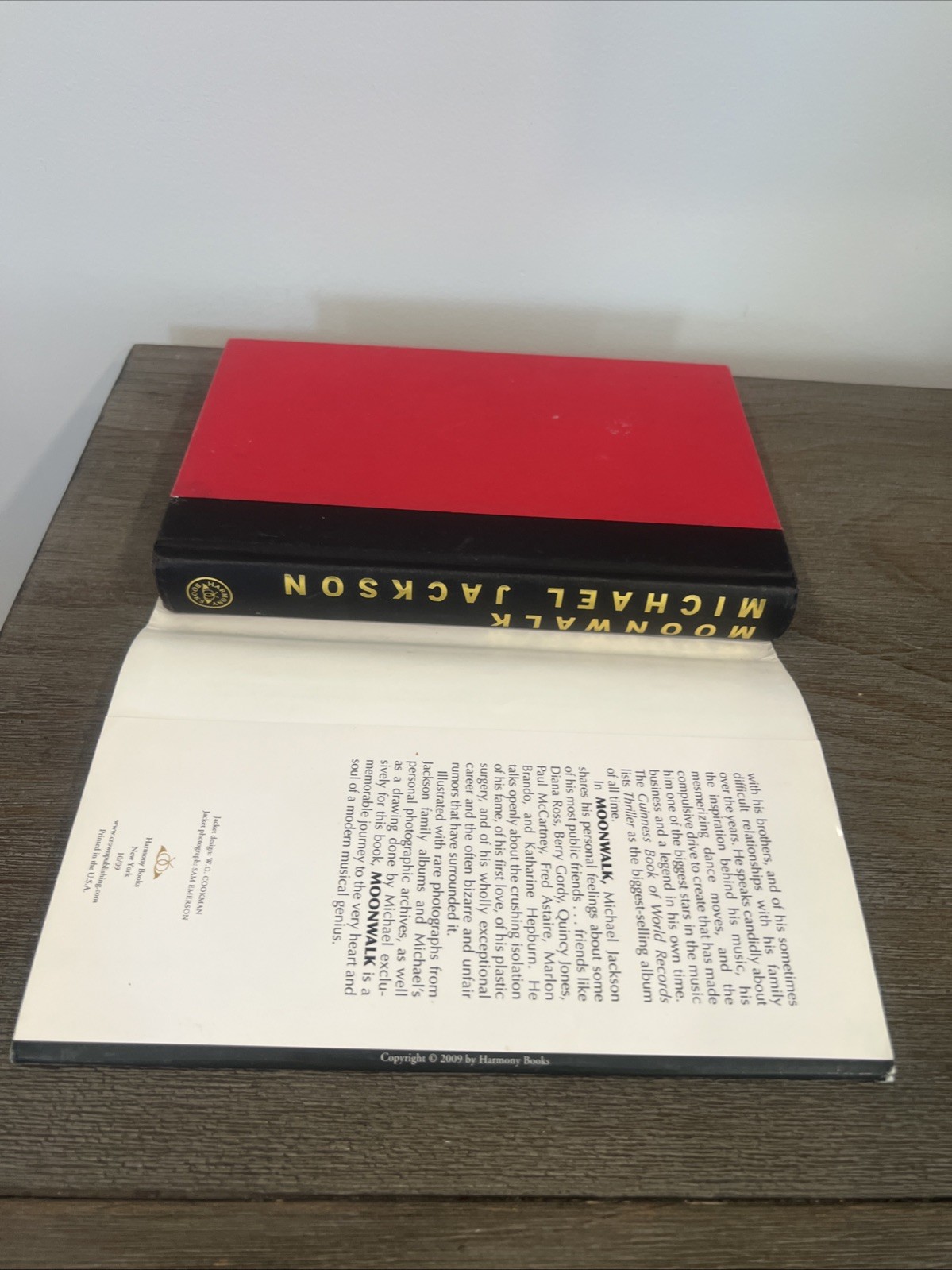 Moonwalk: A Memoir Revised Edition By Michael Jackson Hardcover Book