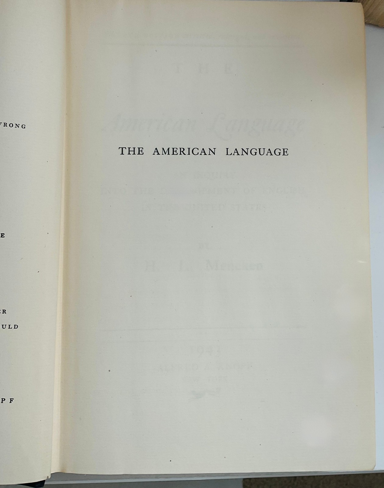 The American Language by H.L. Mencken Complete 3Vol. Set 1943 Vintage