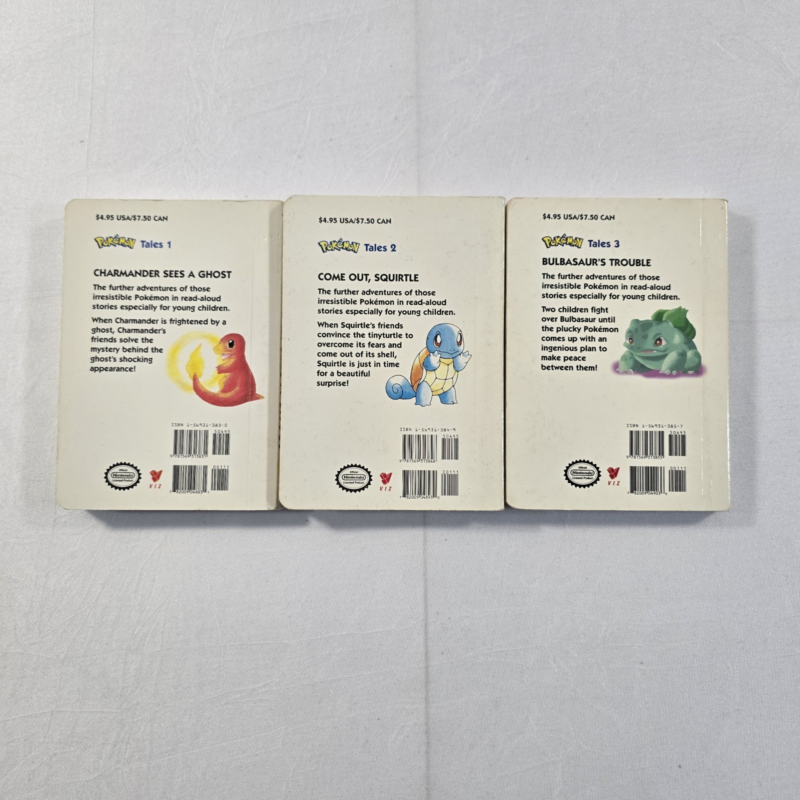 Pokemon Tales, Vol. 1-3 by Tomoaki Imakuni (1999, Children&rsquo;s Board Books)
