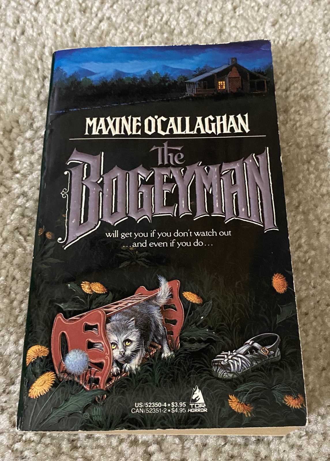 Vintage The Bogeyman by Maxine O&rsquo;Callaghan PB Book TOR Horror First Printing