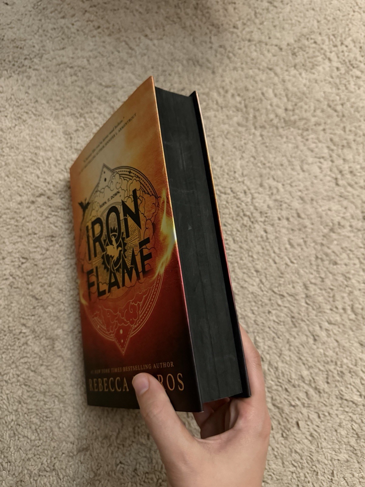Iron Flame by Rebecca Yarros The Empyrean Series Hardcover w/ sprayed edges