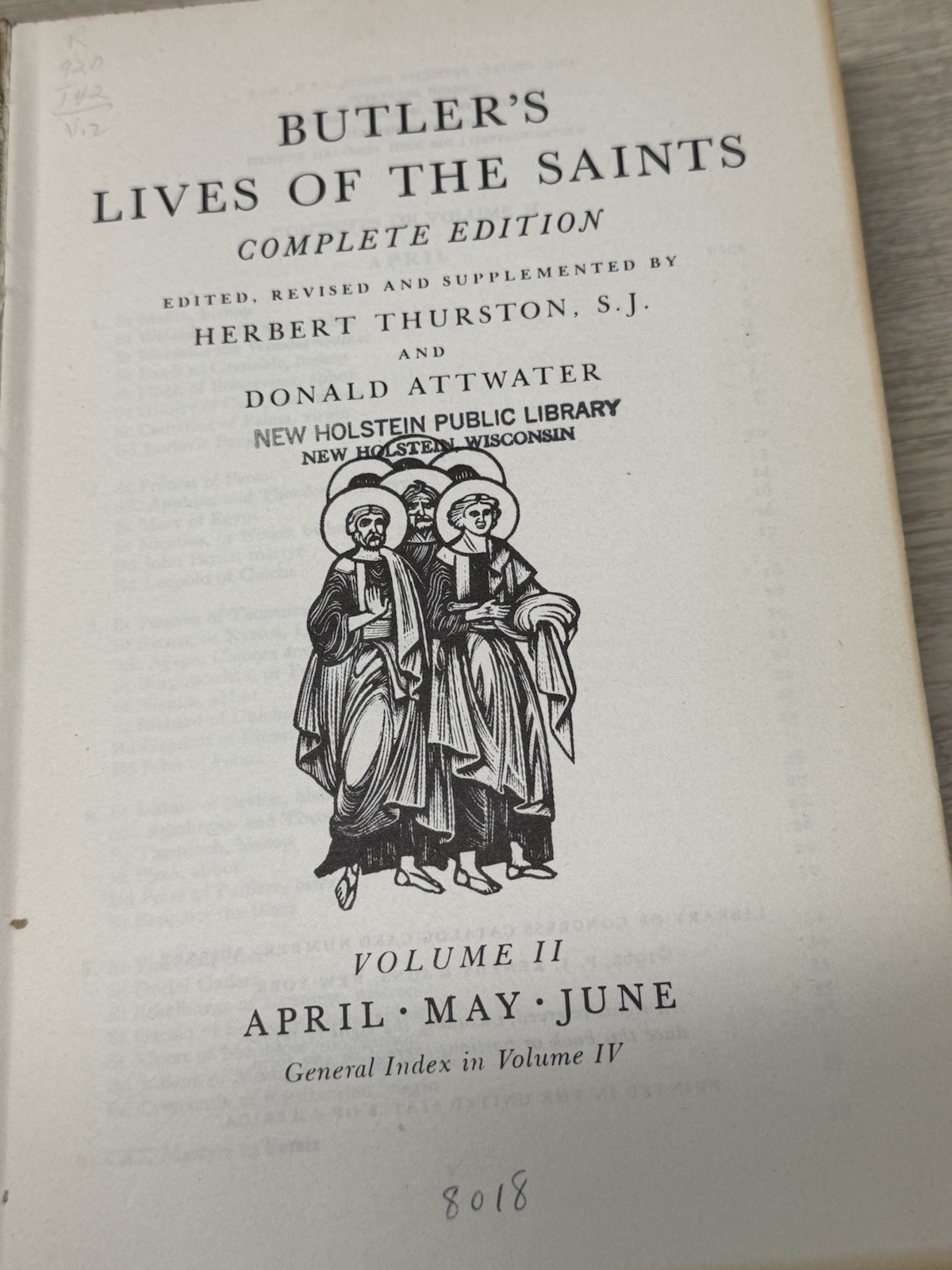 Butler&rsquo;s Lives of the Saints – Complete 4 Volume Set by Herbert Thurston