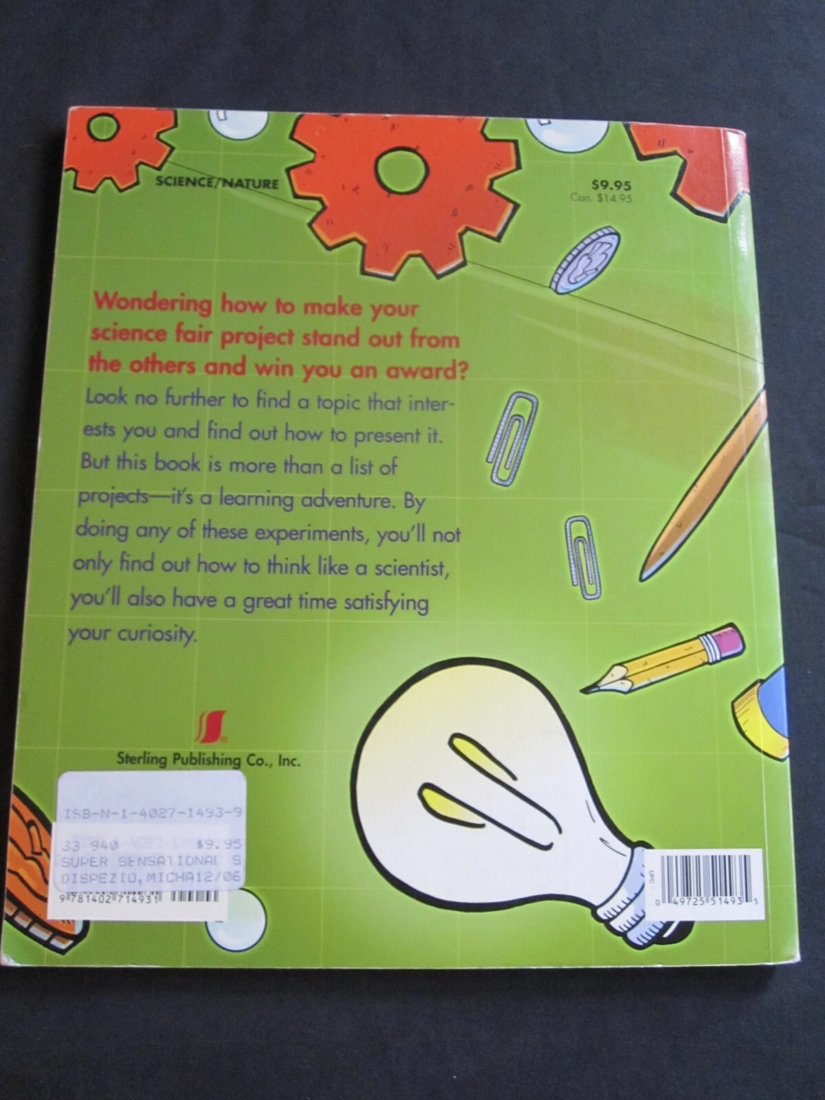 Best Sensational Science Fair Project Book Lot + Wow Facts Animals, Dinosaurs