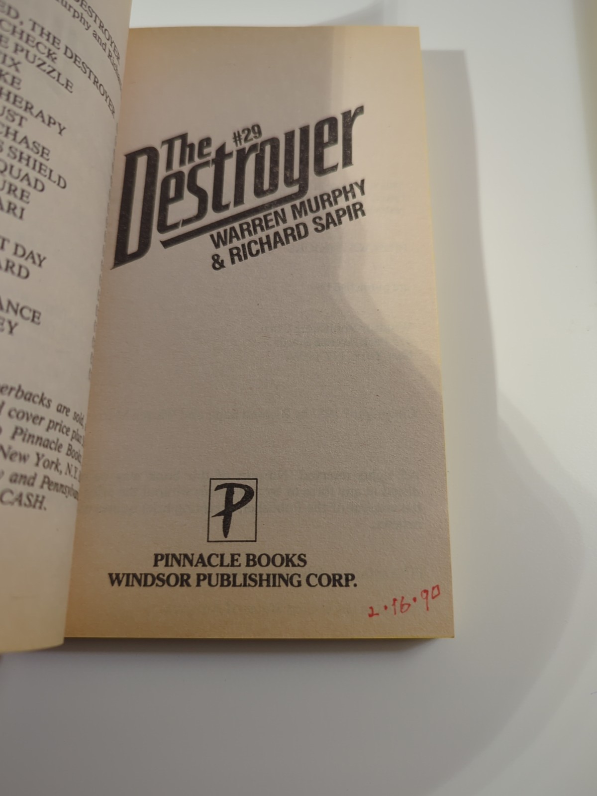 The Destroyer Lot 9 PB Books Mixed Incomplete Run #8/#40