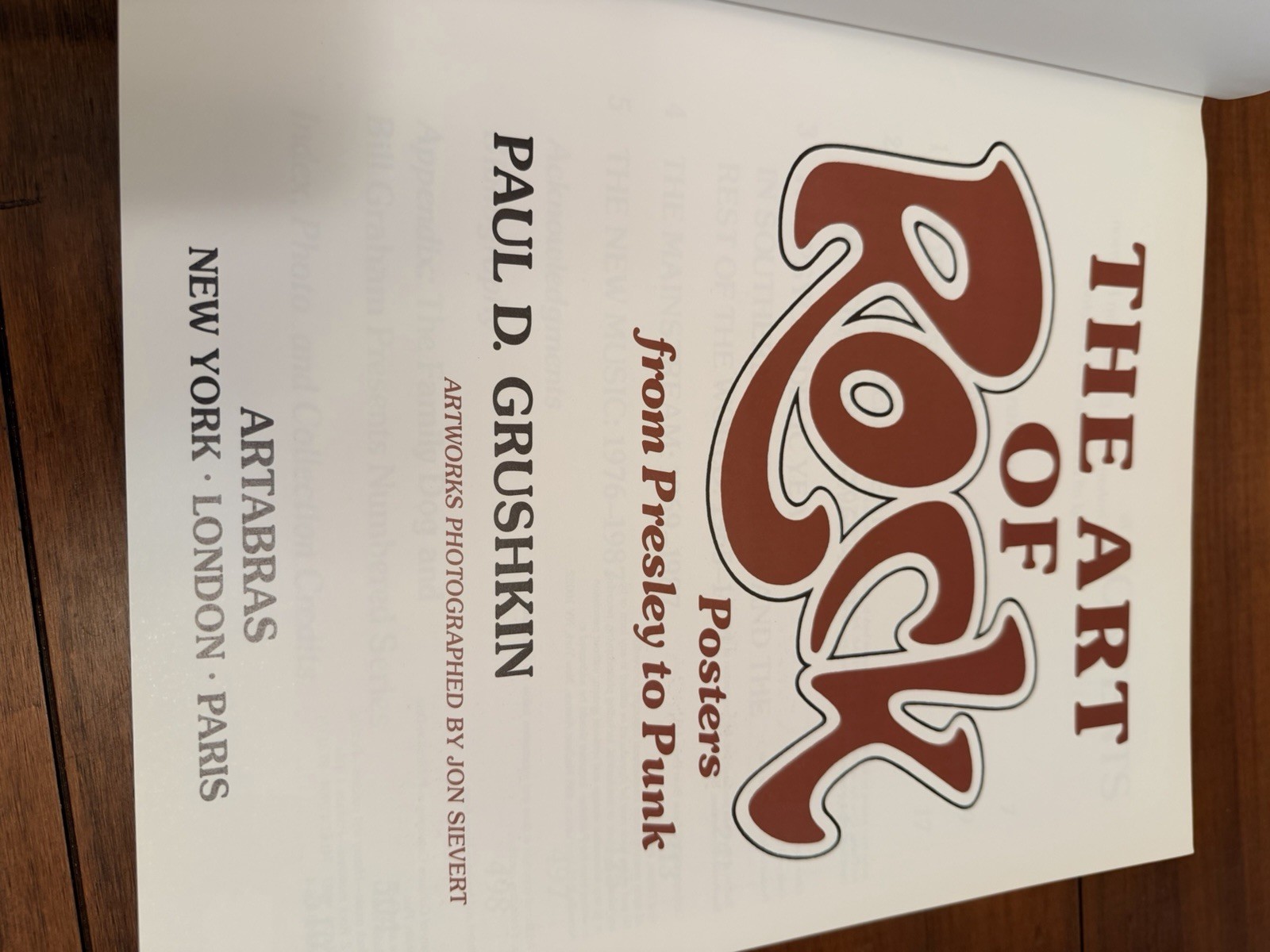 ‘The Art Of Rock’ Paul D. Grushkin (1987 1st Ed Third Printing) Bill Graham