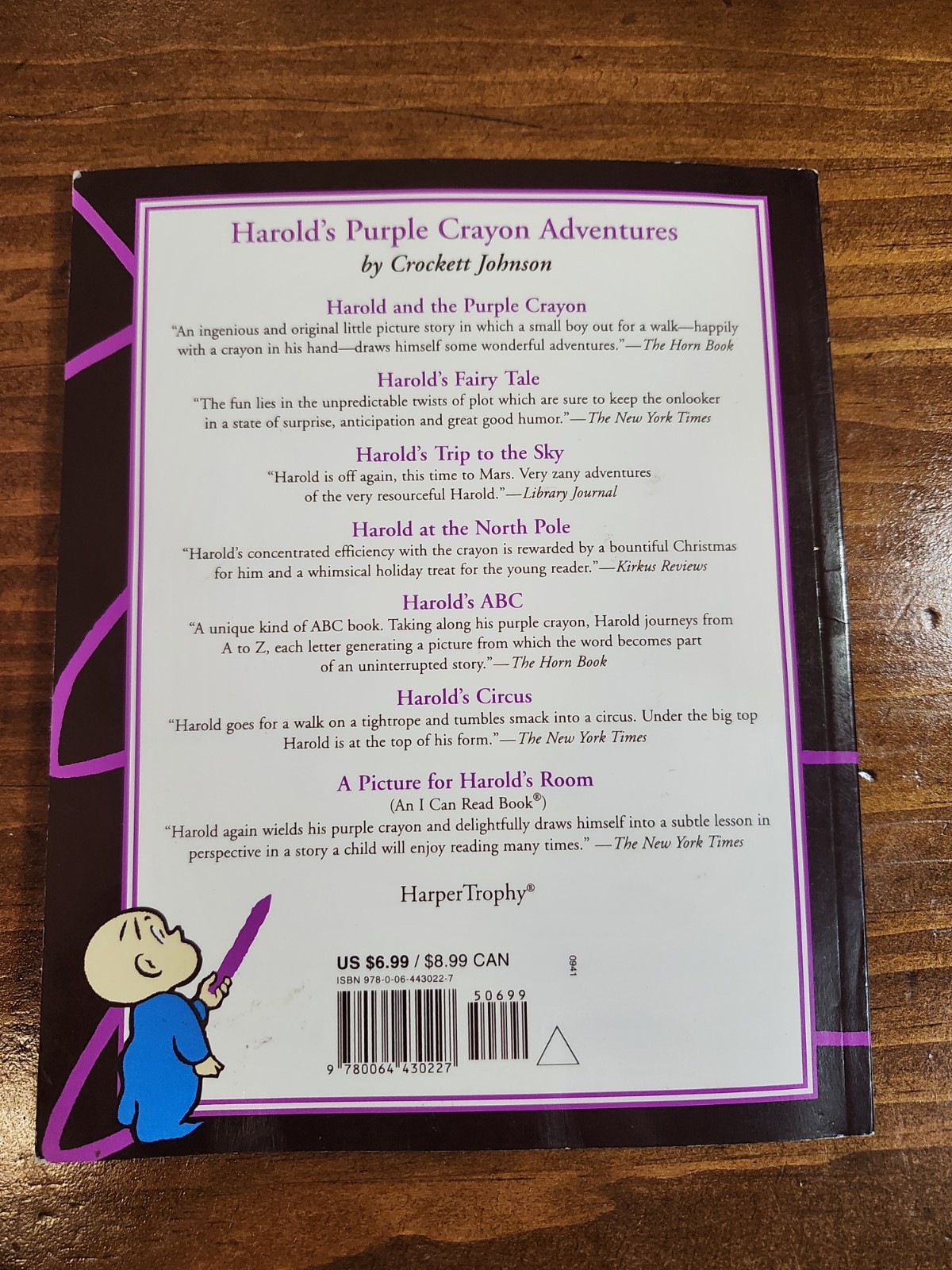 Children’s Book Lot Corduroy Frog and Toad Harold Purple Crayon Lemony Snicket 5