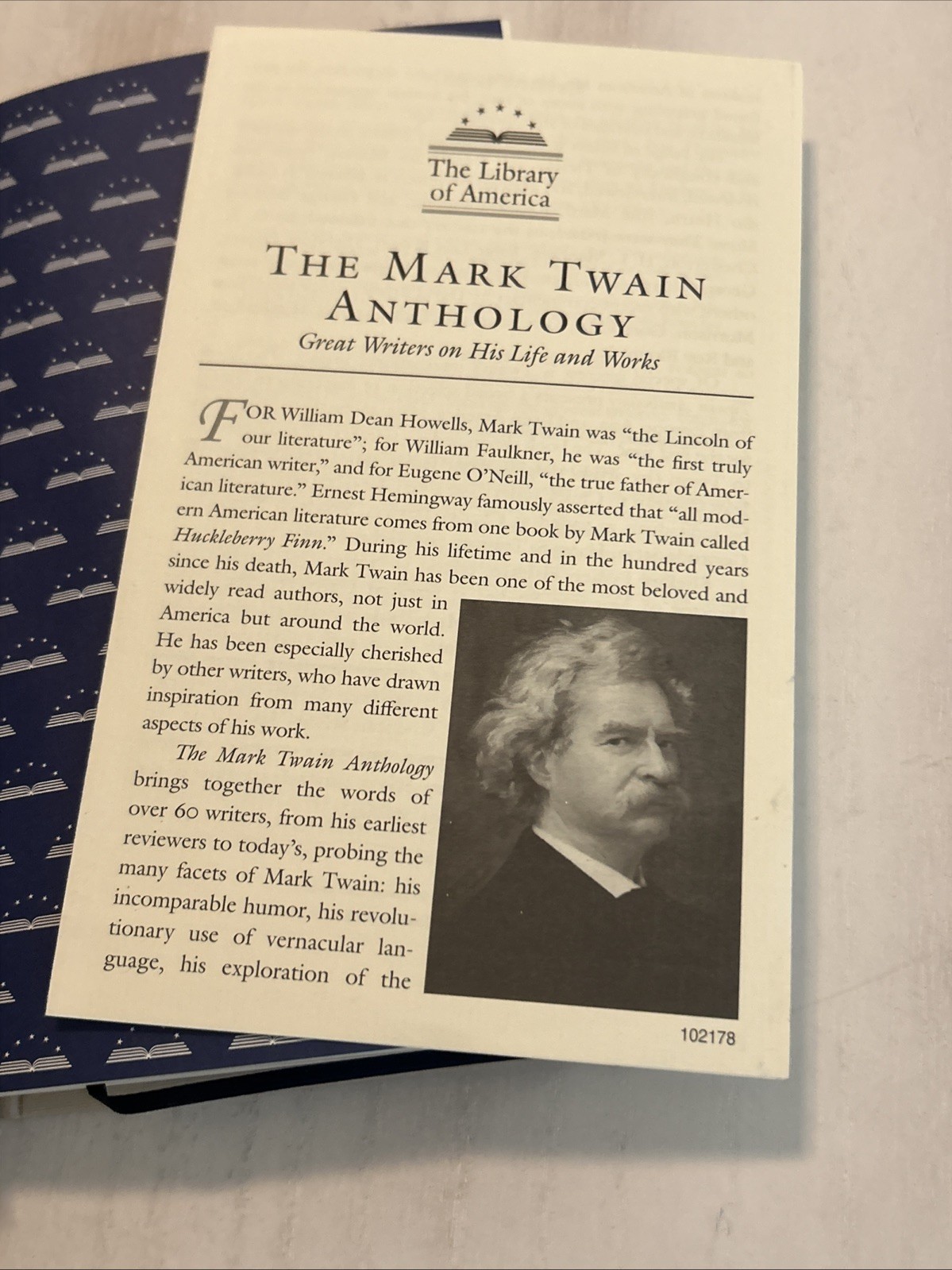 The Mark Twain Anthology Library of America 2010 First Edition Slipcover