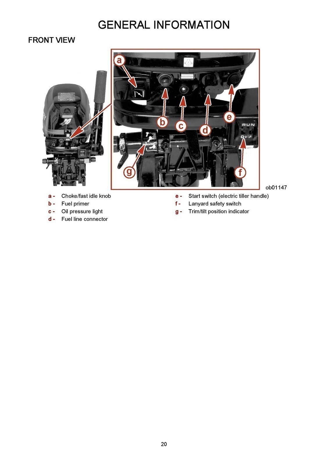 MERCURY 8/ 9.9 & 9.9 Bigfoot 4-Stroke Operation Manual BINDER – FRONT & BACK