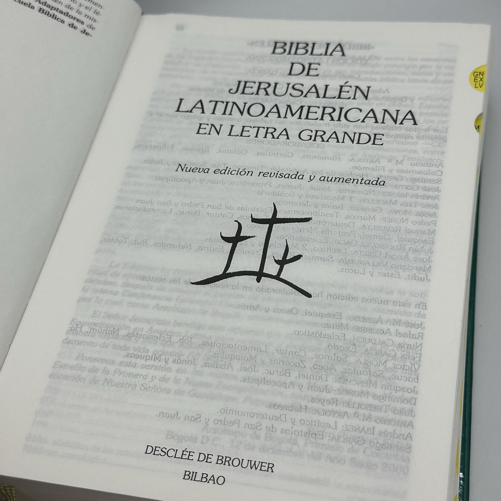 BIBLIA DE JERUSALEN (LATINOAMERICANA) LETRA GRANDE 2017 BILBAO SPAIN VG+ SOLID!!
