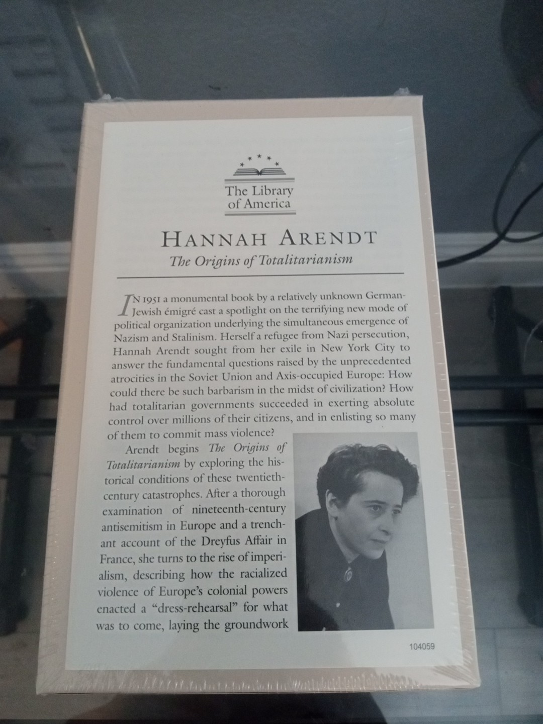Hannah Arendt: The Origins of Totalitarianism The Library of America SEALED